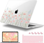for MacBook Pro 16 inch Case 2019 2020 Release Model A2141, Plastic Hard Shell Cover with Keyboard Cover & Screen Protector for MacBook Pro 16 inch with Touch Bar & Touch ID, Floral C322