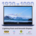 NIMO 15.6" IPS FHD-Gaming-Laptop, 6 Cores AMD Ryzen 5 6600H 32GB DDR5 RAM 1TB SSD (Beat i7-1165G7 up to 4.5GHz) 660M 6nm GPU-Computer with 100W Type-C Backlit Keyboard, Fingerprint