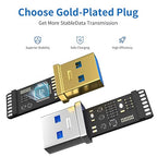 USB 3.0 Extension Cable 33FT Type A Male to Female Active Extender Cord with 2 Extension Chipsets Signal Booster and 1 USB-C Charging Port, for Webcam, USB Hub, PlayStation, Printer, Camera