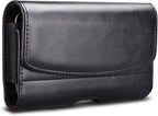 Phone Holster for iPhone 16 15 14 Pro Max 13 12 11 XR X XS SE 8 Plus 7 Plus 6s 6 Nylon Cell Phone Pouch Belt Holder Carrying Case with Belt Clip Loops,Black