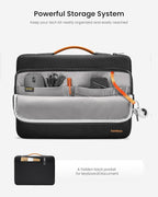 tomtoc 360° Protective Laptop Sleeve for 13.5-14.4 Inch Surface Laptop 6/5/Studio 2/1, Surface Book, Water-Resistant Shockproof Carrying Case Bag for Acer Aspire/Swift, ASUS Vivobook/Zenbook 14, Black