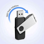 TOPESEL USB Storage Flash Drive, 5 Pack 32GB Flash Drives Memory Stick, Drive Thumb Drives Stick Flash Memory Stick Swivel USB 2.0 (32G,5PC, Black)