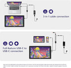 HUION Kamvas 24 Plus 2.5K QHD Graphic Drawing Tablet with Screen, 140%sRGB Full-Laminated QD Drawing Monitor with Battery-Free Stylus 8192 Pen Pressure Tilt for PC, Mac, Android, 23.8inch Pen Display