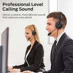 Monster VoiceLink 100 Wired Binaural Headset for PC/Laptop, Computer Headset Stereo Headphones with Microphone, Clear Talk USB-C Wired Headphone for Office, Telephone Counselling Services Work