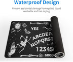 Mysterious Spirit Goth Gaming Mouse Pad 31.5x11.8 Inch Large Desk Mat Black Extended Pads Big Mousepad Non-Slip Rubber Base Keyboard Mat with Stitched Edges for Gaming Laptop Computer PC Desktop