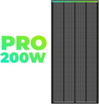 Newpowa PRO 200 Watt 12 Volt Monocrystalline 200W 12V Solar Panel, 9 busbar PV Module, High Efficiency Mono Module RV Marine Boat Off Grid