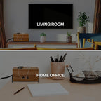 Extra Large Cable Management Box, Wood Cord Hider Box & Organizer for Power Strip, TV Wires & Desk Cable Storage