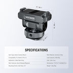 NEEWER Magnetic Mount Accessories Compatible with DJI Osmo 360 / Action 5 Pro / 4/3, Quick Release 160° Tilt Action Camera Adapter Mount with Cold Shoe, 1/4" Thread, AC012 Dark Gray