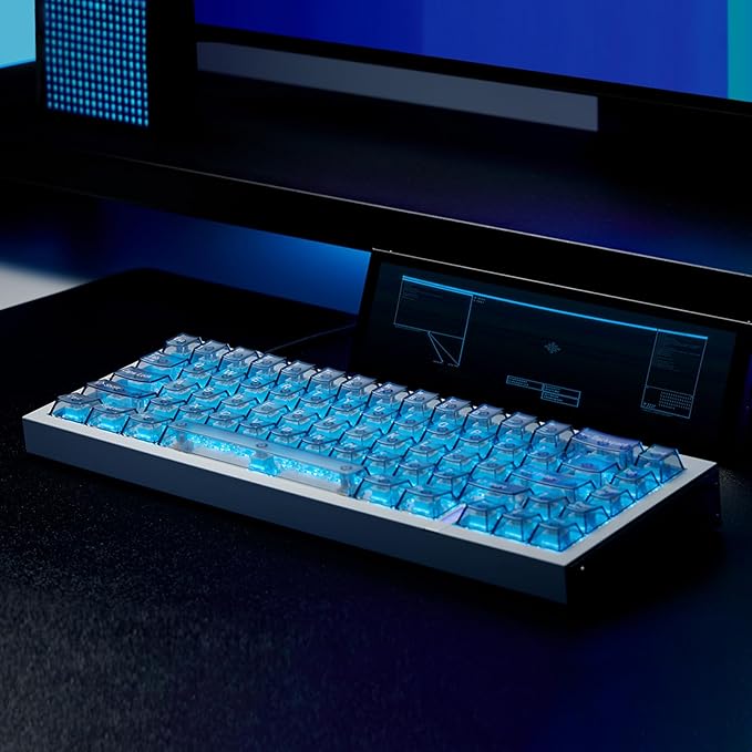 MelGeek REAL67 Wired Keyboard, Hall Effect Magnetic Switch Gaming Keyboard, 65% Compact Rapid Trigger (Calcium- Gray)