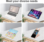 Ergonomic and Foldable Laptop Stand for Desk, Adjustable Riser, Fits All Laptops and Notebooks up to 17,Ultra-Thin,Ventilated Cooling,ABS+Silicone,Gold.