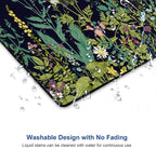Floral Mouse Pad, Square Waterproof Non-Slip Rubber Base Mouse Pad for Office Laptop, 9.5"x7.9"x0.12" Inch (Weed Flower)