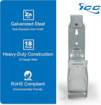 ICC Ceiling Mount J Hook 4” with Retainer Clip - Galvanized Steel Cable Management Hooks for Hanging Cable - Rust-Resistant, EIA and TIA Compliant - 4 Inch 25 Pack