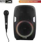 Altec Lansing SoundRover 75 Wireless Speaker 75W Bluetooth Speaker with a Long Lasting 10 Hour Battery, 50 Foot Range, Multi LED Party Modes, True Wireless Pairing, Bonus Microphone