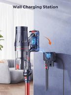 Cordless Vacuum Cleaner, 600W 50Kpa 65Mins Vacuum Cleaners for Home, Stick Vacuum with Self-Standing, Touch Screen, Vacuum Cleaner with Charging Station for Hard Floor Carpet Car Pet