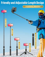 Phone Tripod Selfie Stick:Phone Stand for Recording,Bluetooth Selfie Stick for iPhone Compatible with Android（Samsung Galaxy s24 Ultra） is Content Creator 's Travel Essentials Tool