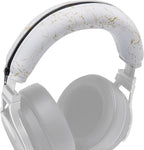 WC BandZ Virtuoso V2 - Silicone Headband Cover for Corsair Virtuoso Headphones by Wicked Cushions | Machine Washable, No More Flaking Leather | for Virtuoso Wireless, XT, and SE | Gold Marble