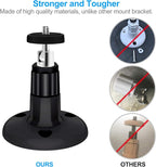 FastSnail Wall Mount Compatible with Wyze Cam Pan & Wyze Cam V3/Ring Camera, Adjustable Indoor Outdoor Mount for Wyze Cam Pan, Wyze Cam Outdoor, Wyze Cam V3/ArloPro/2/3/4/5//Ultra/Ultra 2 Pack Black