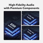 WiiM Vibelink Amp | 100W Power Amplifier with Premium ESS 9039Q2M DAC and TI TPA3255 | Compatible with WiiM Mini, Pro, Pro Plus, and Ultra | RCA, Coax, and Optical Inputs | Silver