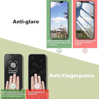 (2-Pack Anti Blue Light Matte Screen Protector for iPhone X/XS/11 Pro (5.8-Inch),9H Tempered Glass,Anti-Glare,Full Coverage,Anti-Fingerprint,Auto Dust Removal,Bubble-Free