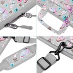 Universal Laptop Shoulder Bag 13-17.3 Inch Shockproof Briefcase with Multi-Pockets & Adjustable Strap for MacBook Pro/Air