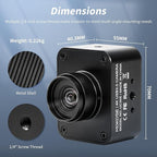 MOKOSE USB Camera 4K, USB3.0 Manual Focus Webcam with 4.2mm Wide Angle Lens, IMX678 1/1.8" 8MP Sensor Support YUY2, Web Camera for Desktop Computer Laptop