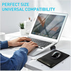 univo colors Design-Wave Wrist Rest Mouce Pad,PE Mouse Sliding Panel+Artificial Sheepskin+Memory Foam+Ergonomic+Anti-Slip Gel,Resilience Support During Work and Gaming,Mouce Accessory,Black