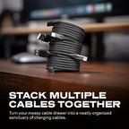 Statik MagStack USB to USB C Cable, A to Type C Charger Fast Charging Phone Charger Cord, On The Go Magnetic Charging Cable for Car, Compatible with iPhone 16 Pro Max, 15, Galaxy S24, 27W 3FT/1M