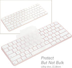 Keyboard Cover for New M4 iMac Magic Keyboard (Model A3118/A2449, Touch ID Version, w/o Numeric Key) - Ultra Thin, Protective and Clear Keyboard Cover Protector Skin