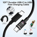 30W USB C i Phone 16 15 Charger Fast Charging, 2PACK Wall Charger for iPhone 16 15 Pro Max Charger Cord 10FT Fast Type C Charger Block for iPhone 16/16 Pro/15 Plus/15 Pro/15 Pro Max, iPad Pro, Black