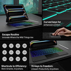 typecase Keyboard Case for iPad Pro 13-inch (M4) 2024,Magic Keyboard with 11 Colors Backlight for iPad Pro 13,Keyboard Case with Pencil Holder,Multi-Touch Trackpad, Easy-Set Magnetic Stand,Black