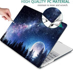 Tuiklol Case for 15 Inch Microsoft Surface Laptop 5/4/3 2022-2020, Model 1979/1953/1872/1873 Hard Shell Cover, Keyboard Cover+Screen Protector+Dust Plugs,Moonlight