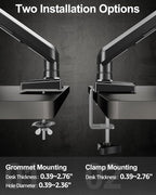 Single Monitor Mount Arm, Fits 13-32 Inch, Holds 4.4-22lbs, Full Motion, VESA 75x75/100x100, Desk Mount Freelift Pro