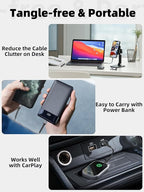 PRAKIE USB C Cable Fast Charging, 2Pack 1FT USB A to USB C Charge Cable, Short USB Type C Charging Cord Compatible with iPhone 16/15/Samsung Galaxy S20 S10/Google/Plus Note 10 9 8