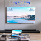 Wireless HDMI Transmitter and Receiver, Plug and Play 2025 Upgraded LED Display, 4K Decode & 1080P Output,Portable 2.4G/5G Wireless HDMI Extender TR30