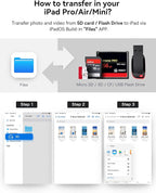 USB C to SD CF Card Reader, SD Card Adapter with SD MicroSD CF Compact Flash USB 4 Ports, BnmxTek Memory Card Reader for iPhone 15 iPad Mac MacBook Pro/Air/Mini Android and More USB-C/Type C Device