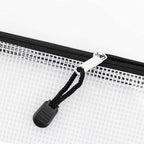 Oaimyy-24PCS-11 x 14" inches-Mesh Zipper Pouch, Plastic Zip File Folders Puzzle Bags for Organizing,for School Office Supplies,Travel,Home Storage-Black