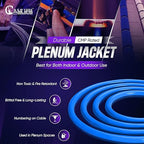 Cat6A Plenum (CMP) Cable 1000ft Blue | 100% Solid Bare Copper 750MHz, PoE++ (4PPoE) 23AWG 4 Pair (UTP) Solid Conductors Quality Tested High Speed cat 6a Ethernet Cable for Networking By Newyork Cables