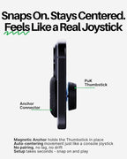 PuK Mobile Gaming Thumbstick - Magnetic Joystick for Phone with Thumbsleeve and Protective Lid - Zero Delay, Mobile Touch Screen Controller for iOS and Android Devices - Phone Joystick for Gaming