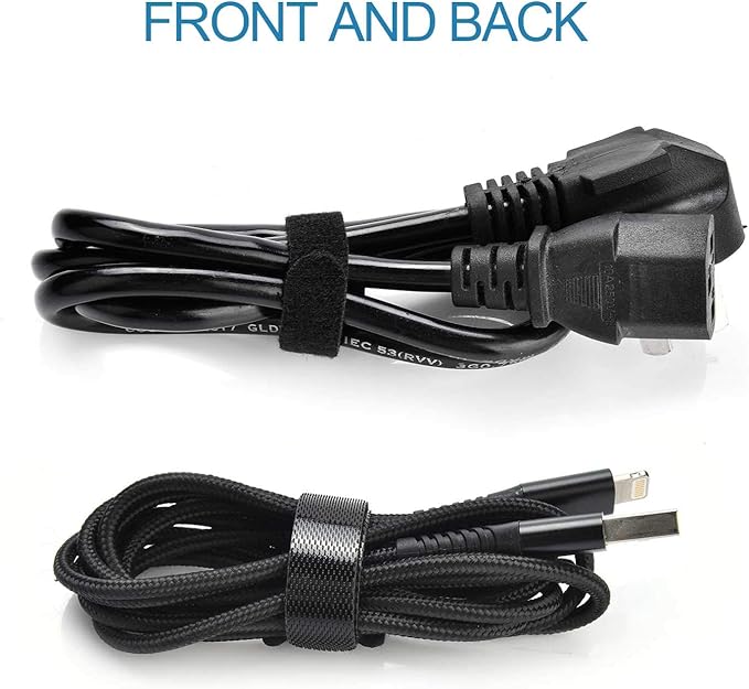 60PCS Fastening Cable Ties Reusable, Premium 6-Inch Adjustable Cord Ties, Microfiber Cloth Cable Management Straps Hook Loop Cord Organizer Wire Ties Reusable (Black Colors)