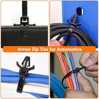 180Pcs Wire Loom Clips for Car Push Mount Zip Ties Assorted Sizes Automotive Fuel Line Cable Ties 6 Inch Wire Holder for Car Zip Ties Anchors Screw Mount Zip Tie Automotive Wiring Clip