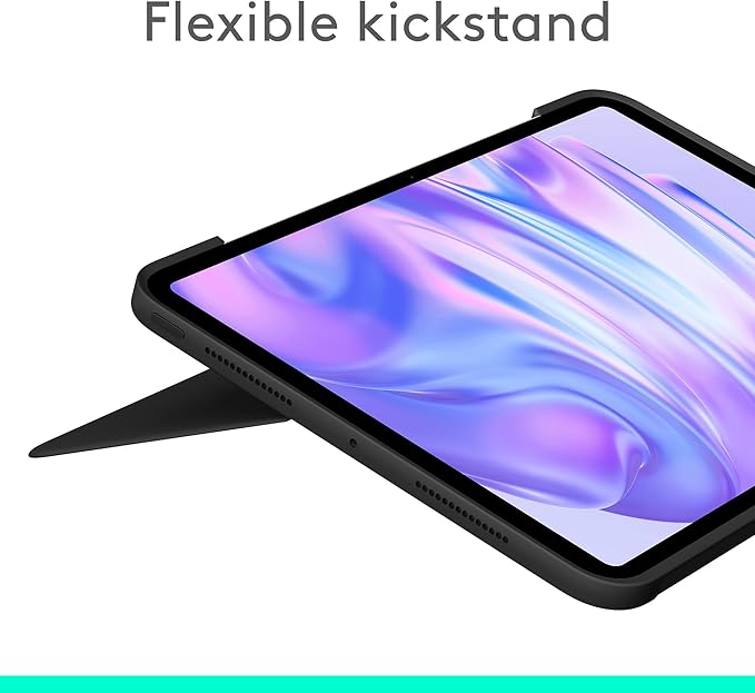 Logitech Combo Touch iPad Pro 11-inch (M4)(2024) Keyboard Case - Detachable Backlit Keyboard for iPad Pro 11, Kickstand, Multi-use Mode - Midnight Black