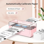 JADENS Bluetooth Thermal Label Printer 4x6, Pink Wireless Shipping Label Printer for Small Business & Packages, Compatible with iOS, Android, Mac, Windows, Amazon, Etsy, Ebay, Shopify