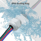 20 Pcs 3/4" NPT Nylon Cable Glands, IP68 Waterproof Adjustable Cord Grip Cable Connector Strain Relief Wire Protectors for 13-18mm Cable Diameter, Grey