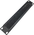 1U Mini 10 inch Brush Cable Management Panel Cable Manager with Brush Strip for Cable Entry in 10 Inch Server Rack, Network Cabinet or Desktop Rack