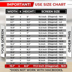 17.3 Inch 16:9 Laptop Privacy Screen Filter - Computer Monitor Privacy Shield and Anti-Glare Protector