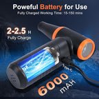Compressed Air Duster, 300,000RPM Powerful Electric Air Duster, No Canned Air Duster-Replace Compressed Air, 3 Gear Adjustable High-Speed Air Blower for Office, Home,Car, Computer, Keyboard