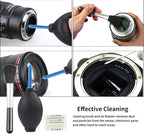 Professional DSLR Camera Cleaning Kit with APS-C Cleaning Swabs, Microfiber Cloths, Camera Cleaning Pen, for Camera Lens, Optical Lens and Digital SLR Cameras.