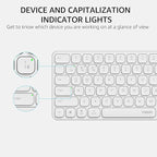 Rapoo 9360M Wireless Keyboard and Mouse Combo, Blade-Series E9310M 99-Key Ultra-Thin Keyboard and M300G Silent Mouse, Support 4 Devices, Quiet, Compact, Battery Powered, for Windows/Mac/Linux/Chrome