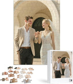 Custom Puzzles from Photos, Personalized Natural Wood Puzzle with 120/200/300/500/1000 Pieces, Customized Jigsaw Create Timeless Memories for Adults, Family, Father's Day, Lover, Pet