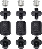 12 Pcs 1/4" & 3/8" Camera Screw Adapter Set - DSLR, GoPro, Flash & Light Stand Mounts